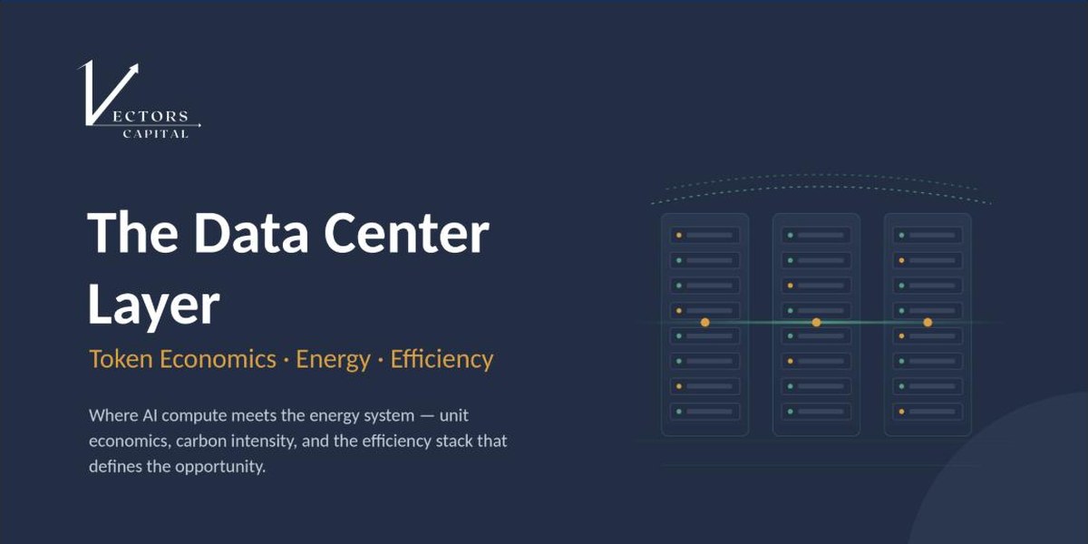 The Data Center Layer — token economics, energy, efficiency